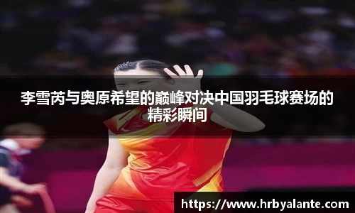 李雪芮与奥原希望的巅峰对决中国羽毛球赛场的精彩瞬间